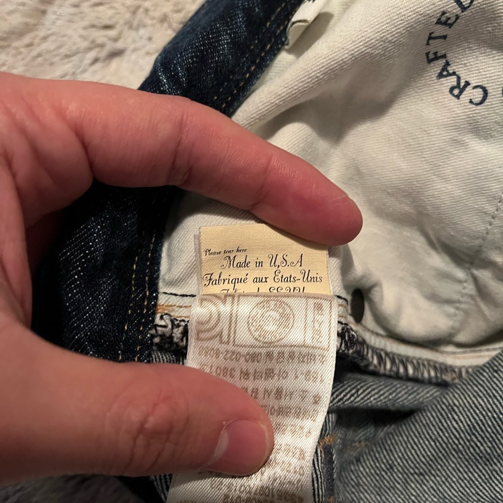 🇺🇸 Levi's Made & Crafted Jeans Straight Button Fly Mens 34X34 Made In USA - Picture 10 of 10